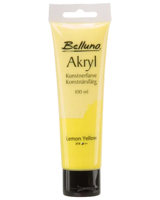 Akrylfarve 100 ml Lemon yellow