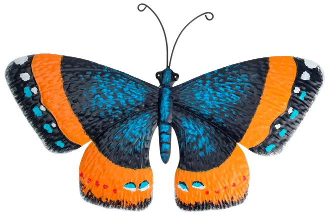 Metalsommerfugl til væg