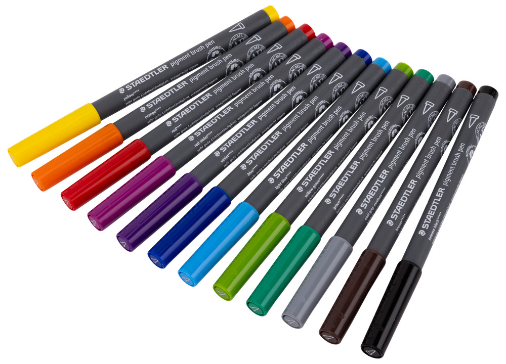 Staedtler Pigment Basic farver 12-pak