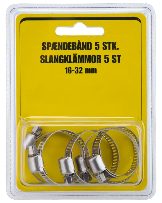 Spændebånd 16-32 mm 5-pak