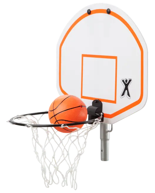 JumpXfun Basketkurv til trampolin inkl. bold