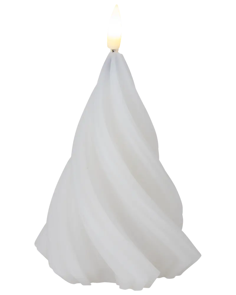 Snurrad julgran LED 15,8 cm
