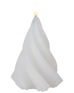 Snurrad julgran LED 15,8 cm