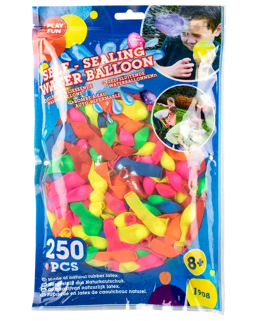 Vattenballonger självstängande