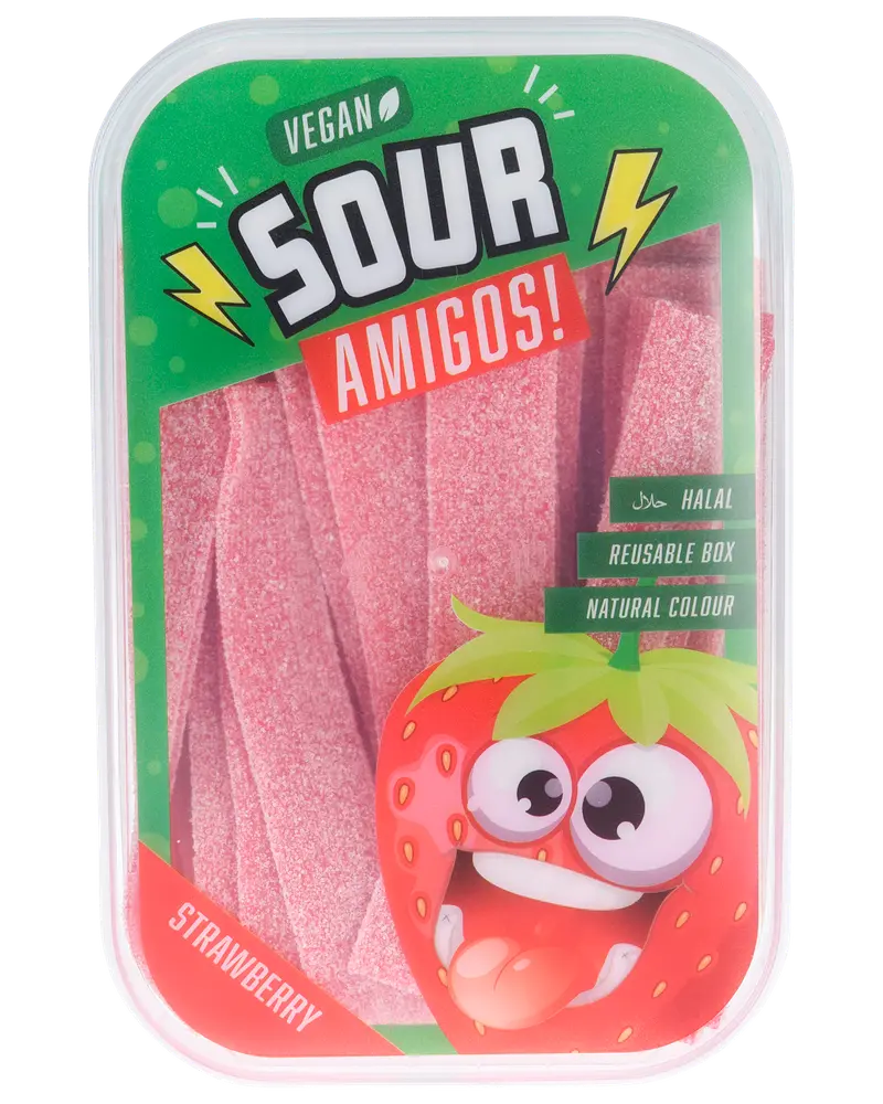 Sour Amigos jordbærsmag 300g