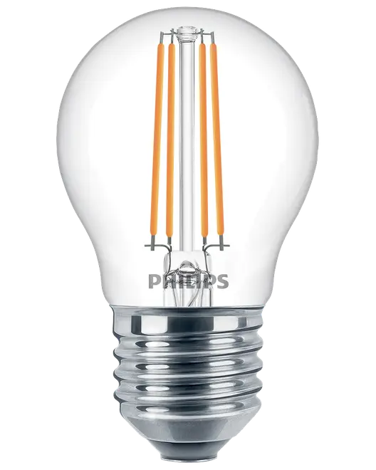 PHILIPS LED klotlampa 4,3W E27 2-pack