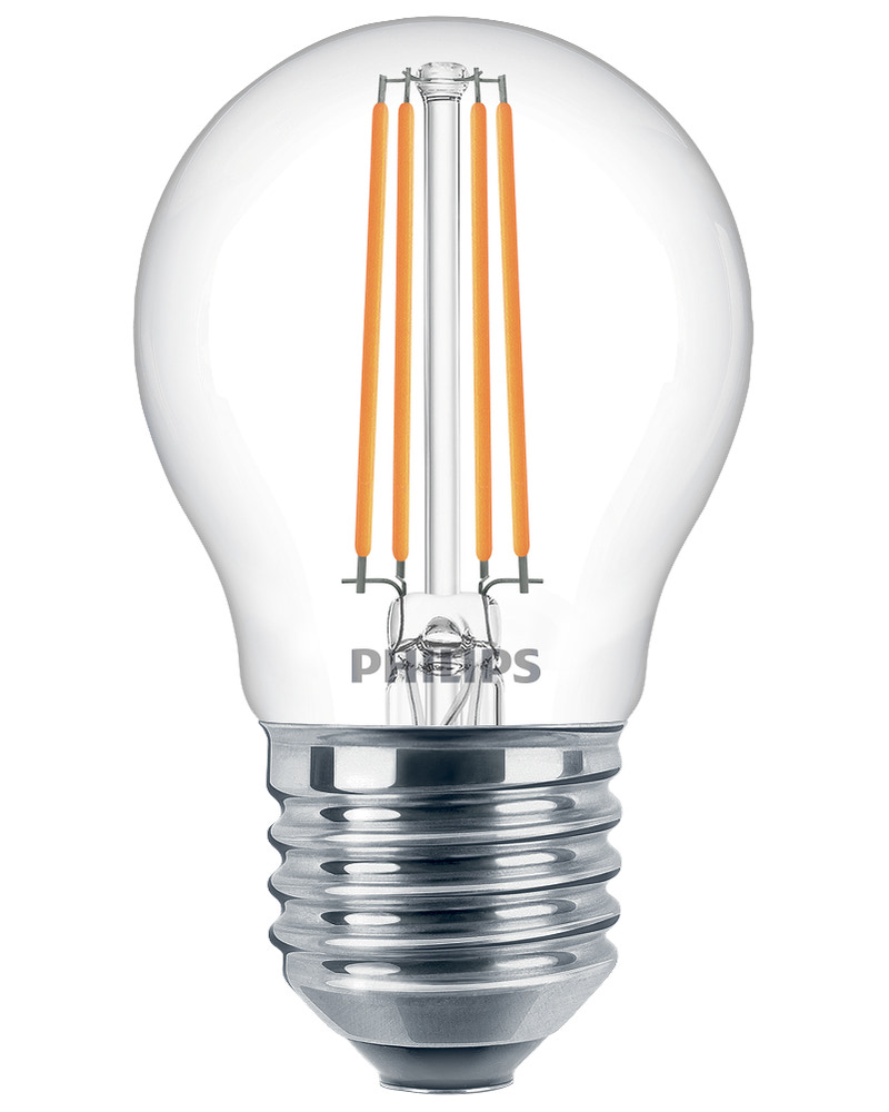 PHILIPS LED klotlampa 4,3W E27 2-pack