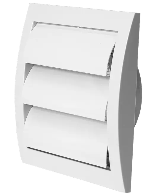 Lamellventil fyrkant - passar Ø100 mm