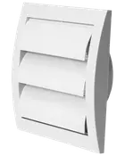 Lamelventil kvadratisk - passer til Ø100 mm