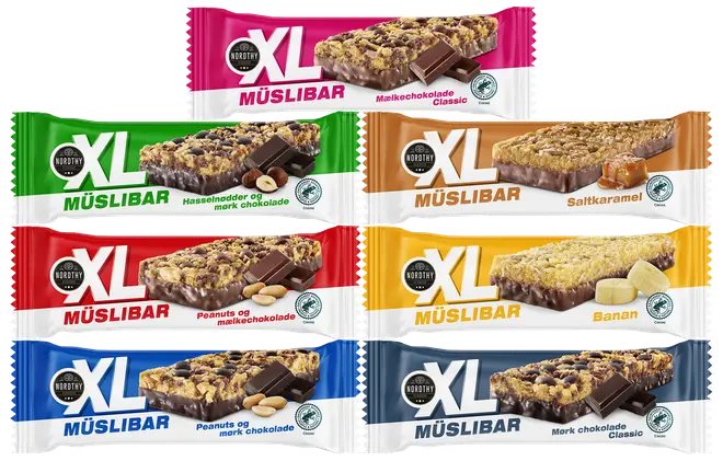 NORDTHY Müslibar XL 50 g - assorterede varianter