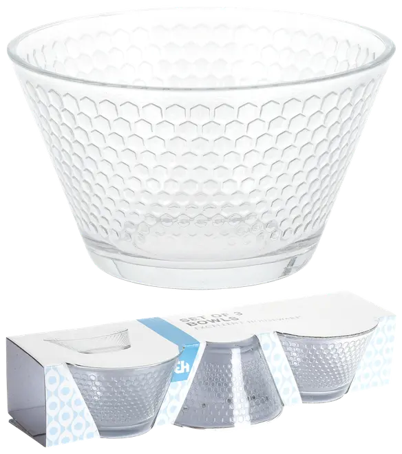 Glasskål 30 cl 3-pack