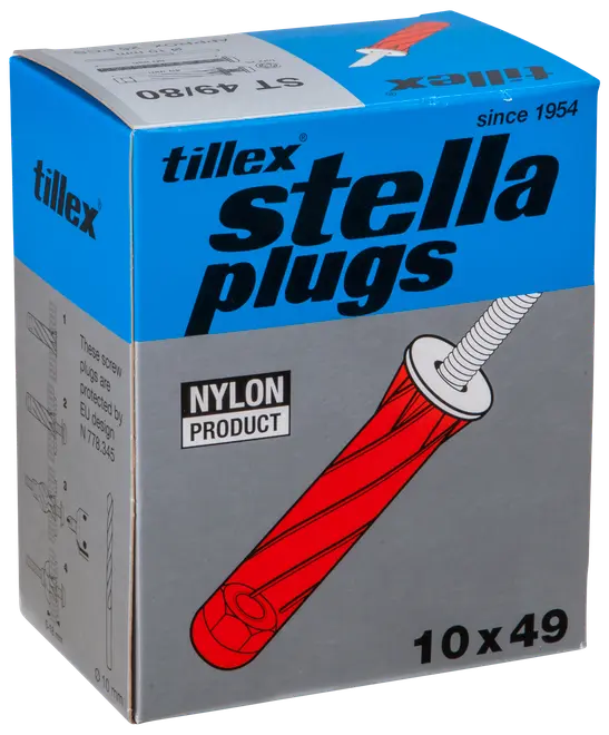 Plugg röd pan 5x55mm pkt 25st