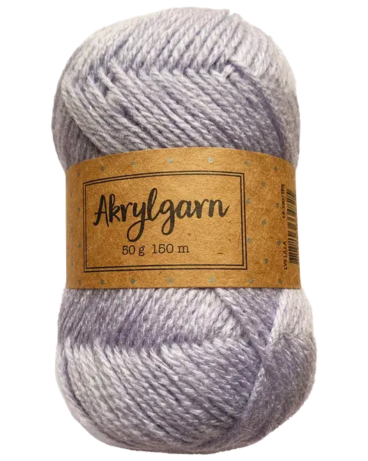 Akrylgarn 50 g ljus lila