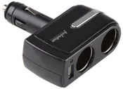 Dubbeluttag med 1 usb till bil