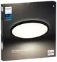 Philips Hue White Tentio slankt loftlys, rundt design, smart belysning, kompatibel med Alexa og Google Home, Bluetooth, sort ramme, velegnet til hjemmet.