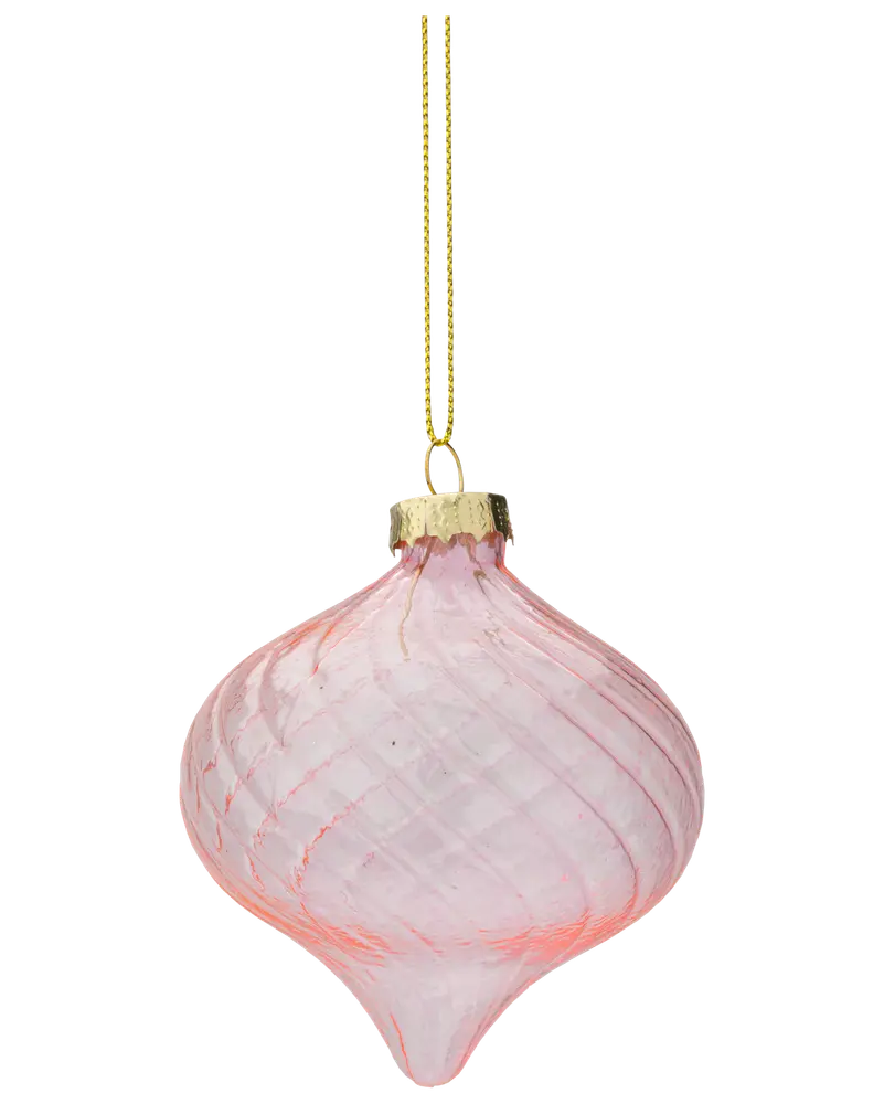 Julgranskula i glas 4 st - Rosa