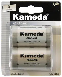 Kameda Alkaline batteri - D 2-pak