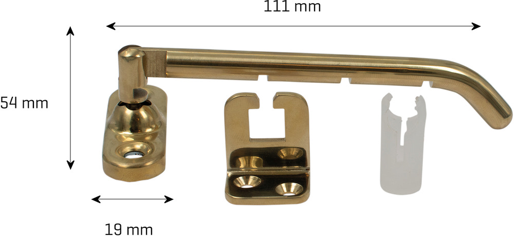 jasafe Sikringsbeslag universal - messing