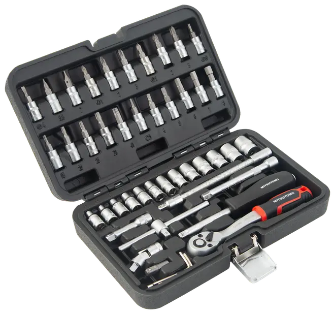 Mitsutomo hylsnyckelsats 1/4” - 47 delar