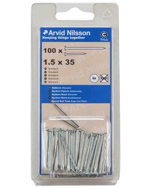 Arvid Nilsson Dykker rund 1,5 x 35 mm 100-pak