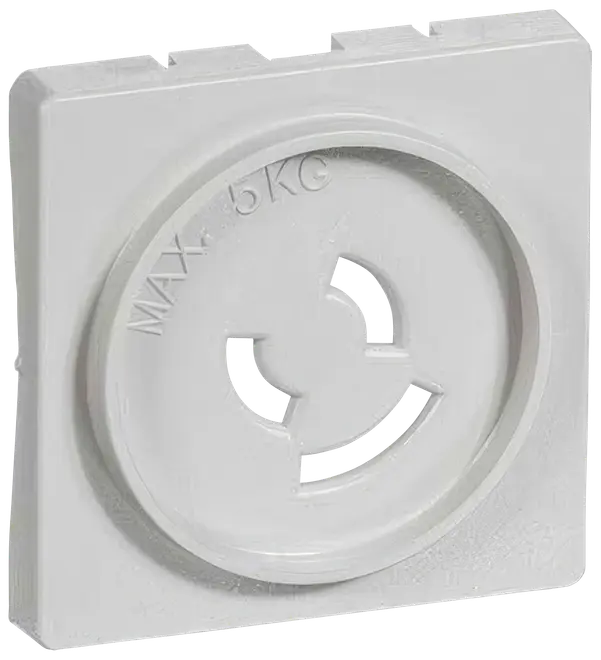 LK Dæksel lampestik 45 x 45 mm - lysegrå