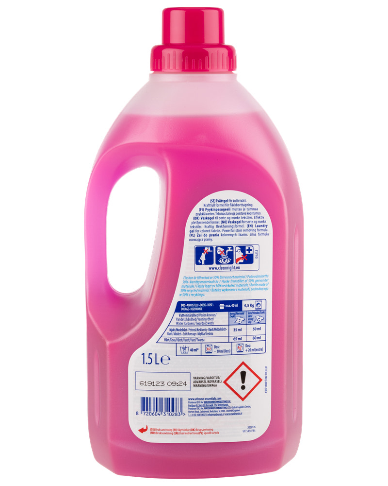 At Home Wash Vaskemiddel flydende 1,5 L - color