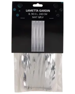 Glitterdraperi - silver