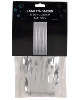 Glitterdraperi - silver