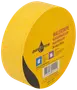 Gul malertape, 38 mm bred og 50 meter lang, velegnet til maler- og afdækningsopgaver. Leveres med produktinformation og sorteringsvejledning på etiketten.