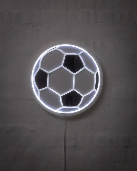 Neonskylt fotboll Ø32 cm