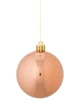  Julgranskulor Ø7 cm 6-pack - Roséguld