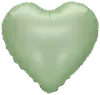 Folieballon 34 cm - Grøn hjerte