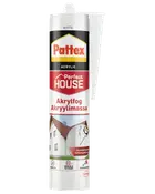 Pattex Perfect House akrylfugemasse, hvid, i tube med dyse. Velegnet til indendørs og udendørs brug, lugtfri, overmalbar, ideel til tætning af revner og sprækker.