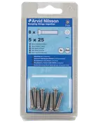 Arvid Nilsson Maskinskrue A4 LH M5 x 25 mm 8-pak