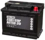 Branford Start/Stop EFB batteri, sort rektangulært design, mærket til bilbrug. Har topterminaler, måler 190x175x242 mm, egnet til biler, både og industrikøretøjer.