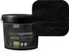 5-liters spand Sagacolor Saga Supreme heldækkende træbeskyttelse, udendørs brug, dybsort farve, mat finish, miljømærket, velegnet til træværk, giver langvarig og vejrbestandig beskyttelse.