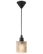 Taklampa Xenia amber 17,7 cm