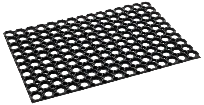 Gummimåtte med ringe 40 x 60 cm