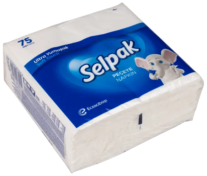 Selpak Servietter hvid 75 stk.