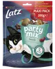 Latz Party Mix Original kattgodis, 200g maxipack. Färgglada, stjärnformade snacks med smak av kyckling, lever och kalkon. Innehåller protein, vitaminer och Omega 6.