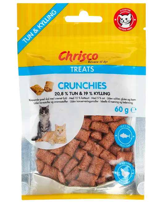 Chrisco Crunchies Tun & Kylling 60 g
