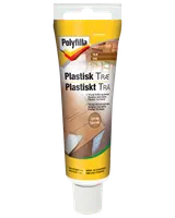 Polyfilla Plastisk Træ spartelmasse i tube, til udfyldning af små huller og revner i træ, til indendørs og udendørs brug, farve: bøg, maks dybde 2 cm.