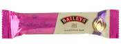 Pink og cremefarvet Baileys marcipanbar fra Anthon Berg, individuelt indpakket i lang slikemballage.