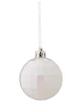 Julkulor pärlemo/vit 4-pack 