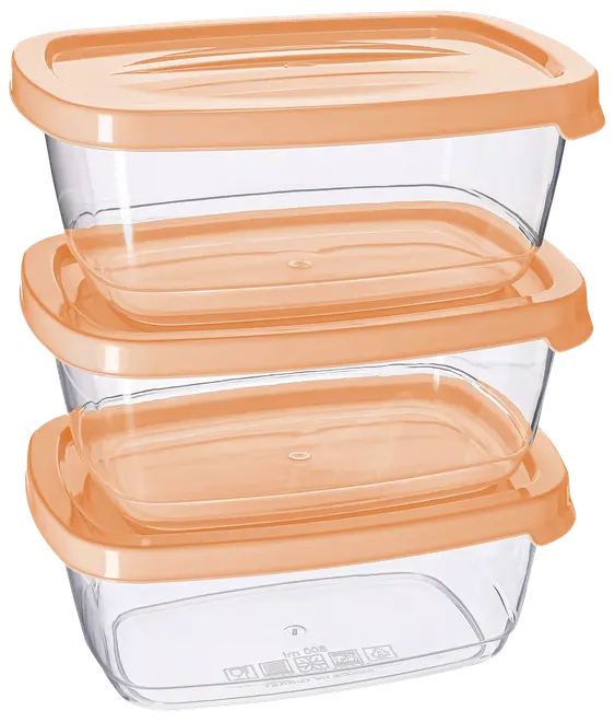 Matlådor 0,8L 3-pack