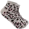 Ankelsokker med leopardprint - Grå