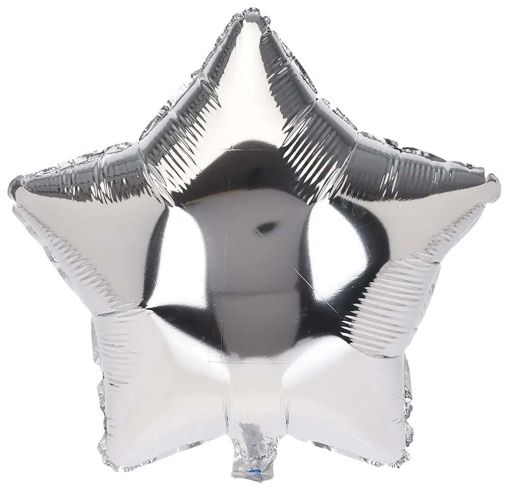 Folieballon stjerne - assorterede farver