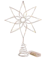 Toppstjärna silver 20 LED