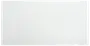 Minimalistisk hvidt rektangulært panel med diskret grå kant og glat mat overflade.