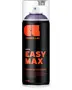 Cosmos Lac Easy Max spraymaling, 400 ml, satin finish. Sort dåse med orange tekst, klar hætte og lilla dyse. Overlegen dækning, drypfri teknologi.